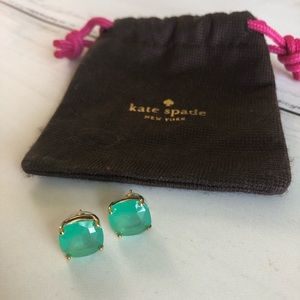 Kate Spade ♠️ large green studs